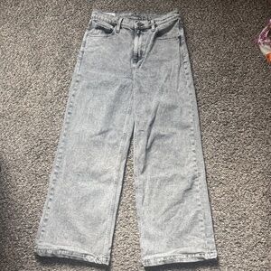 Gap Wide Leg Gray Jeans